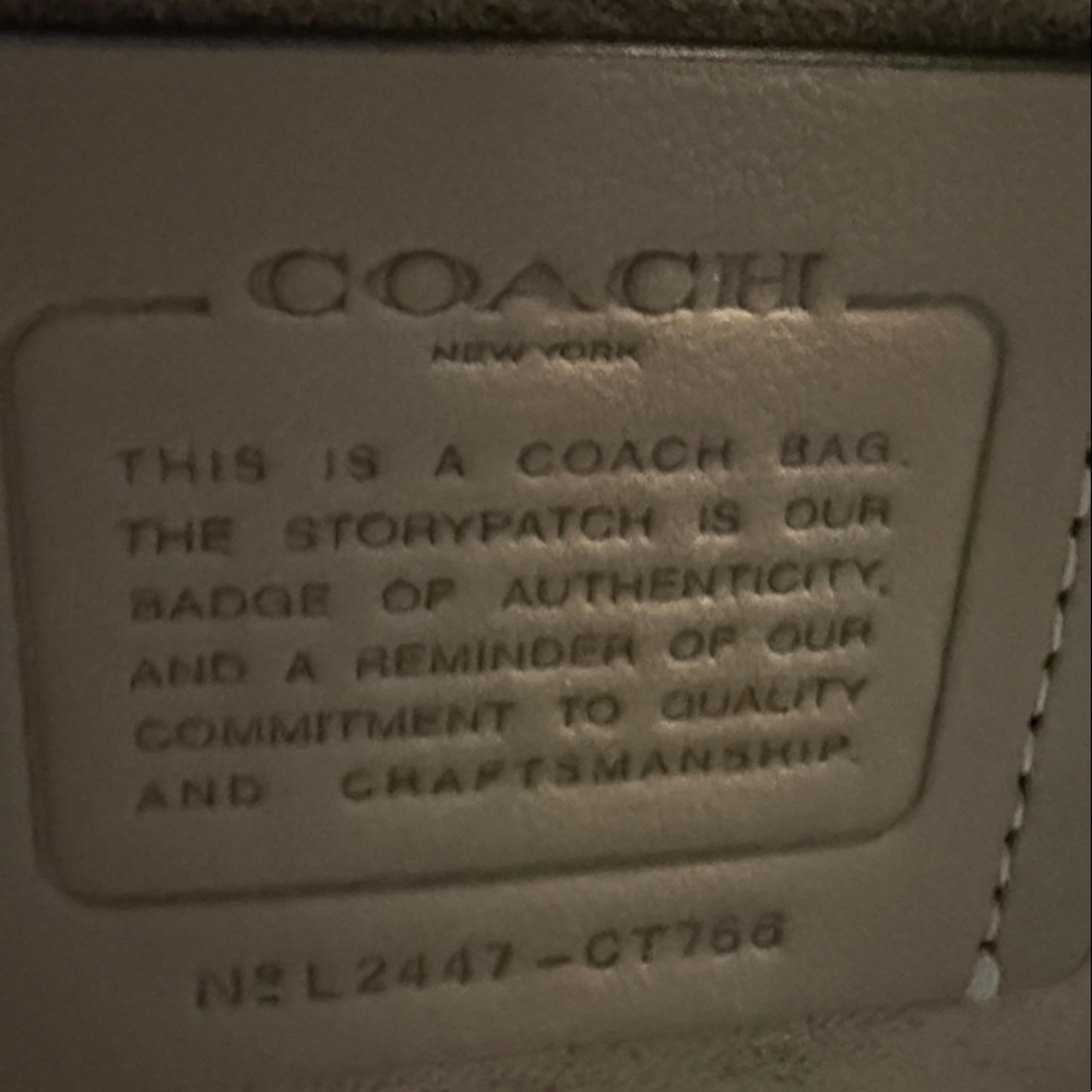 COACH Andrea Carryall Bag In Signature Jacquard CT766 Silver/Oak/Maple - Picture 10 of 13